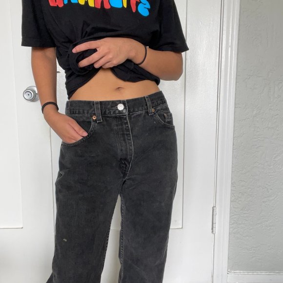 Levi's Vintage Black High Waist Mom Jeans Waist 30 Length 30 - Picture 13 of 15